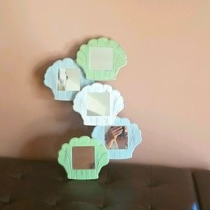 Concept  in time mirror  frame.